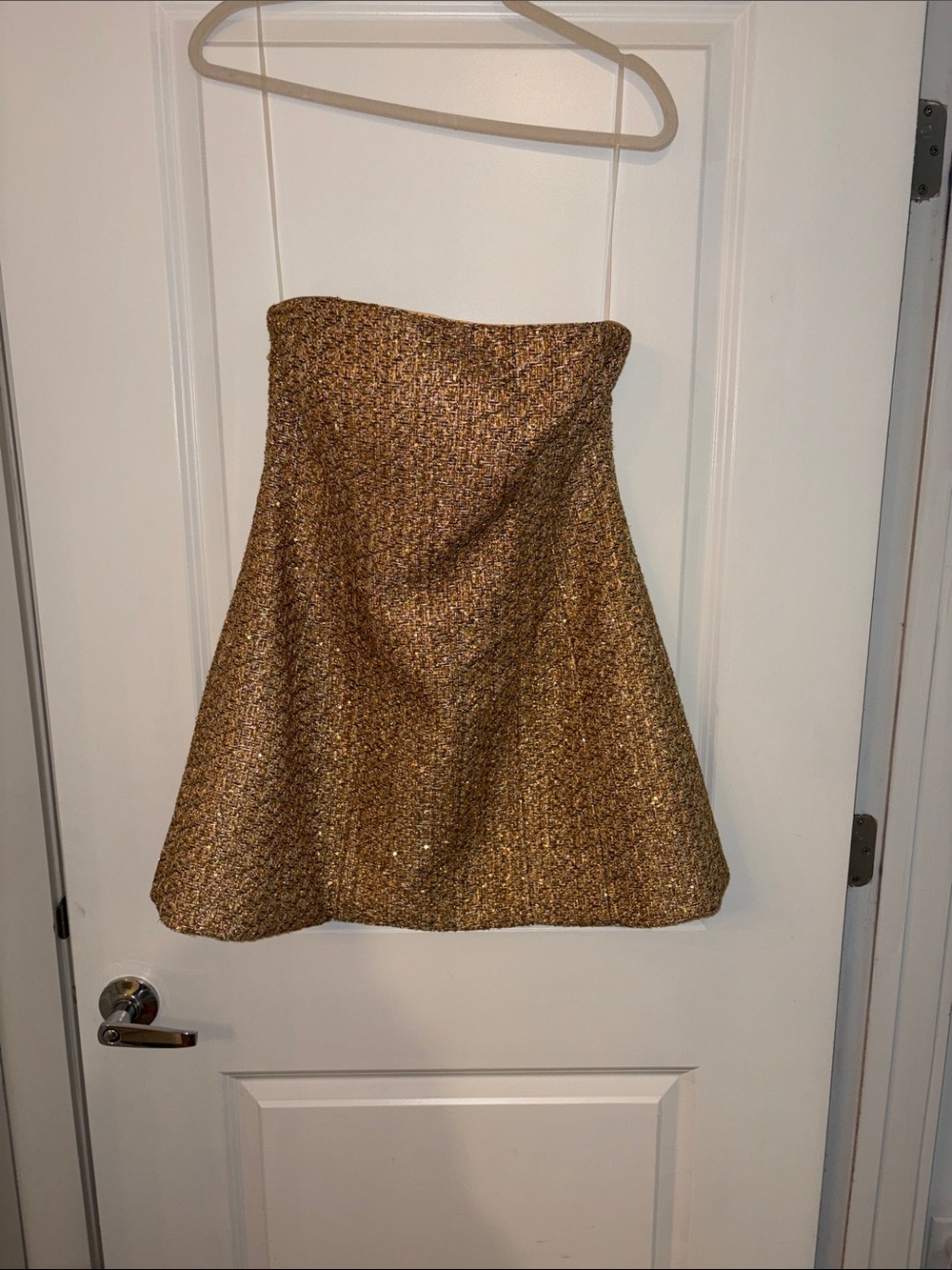 Meshki Gold Tweed Circle Skirt
